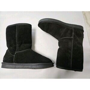 Aomais Boots Women’s Short Faux Fur Lined Brown Tan Size 8